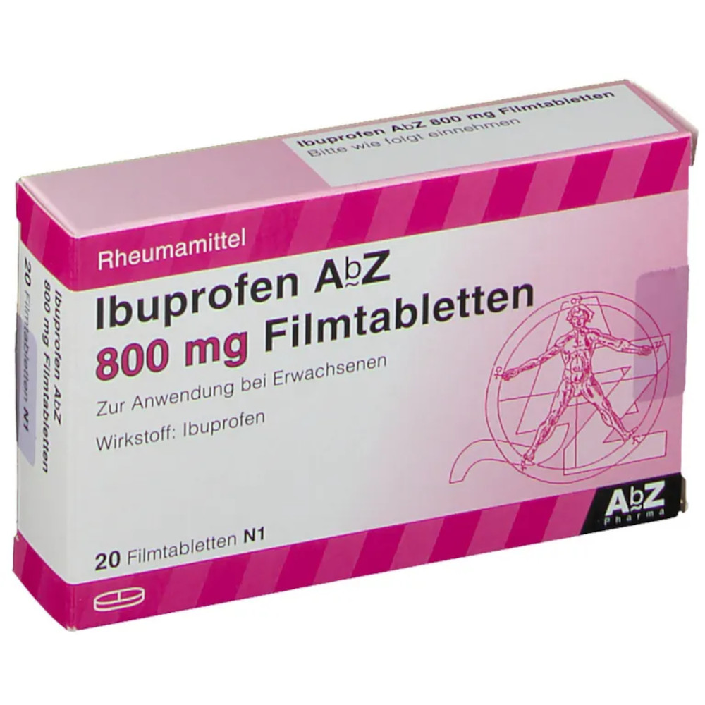 Ibuprofen AbZ 800mg 20 St Filmtabletten