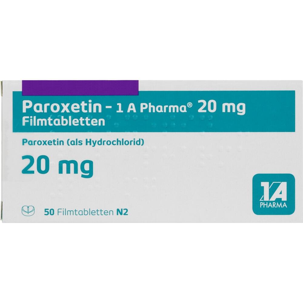 Paroxetin-1 A Pharma 20mg 50 St Filmtabletten