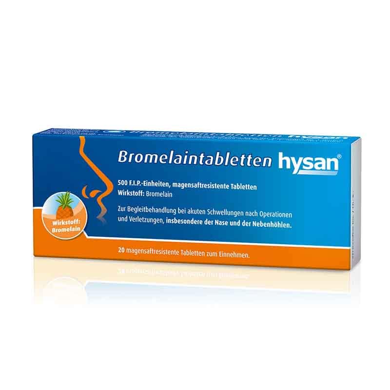 Bromelaintabletten hysan 20 St Tabletten magensaftresistent