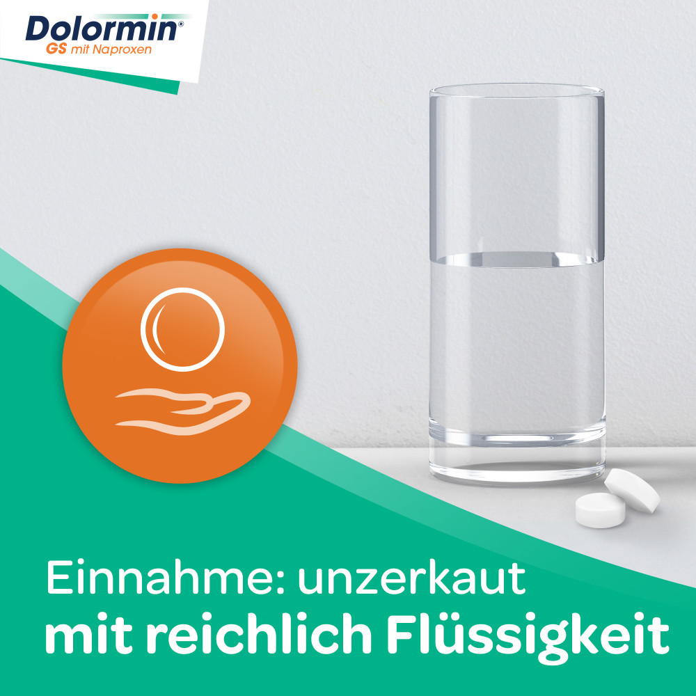 Dolormin GS mit Naproxen, Schmerztabletten bei Gelenkschmerzen,