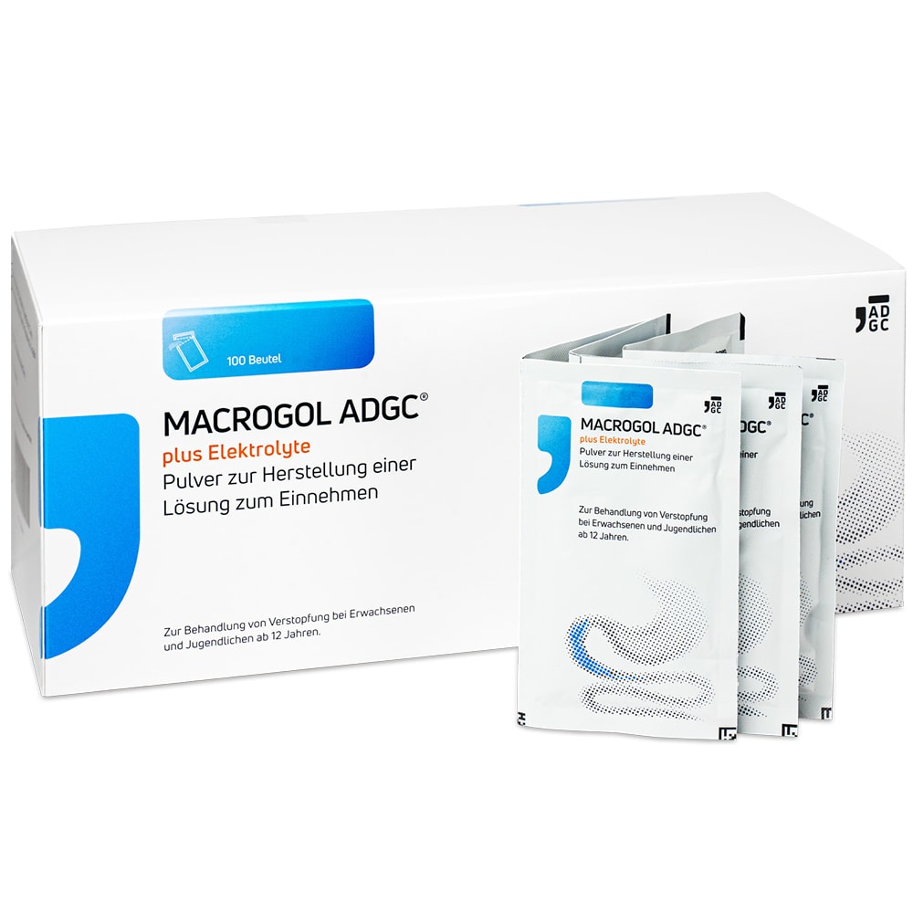 MACROGOL ADGC plus Elektrolyte 100 St Pulver zur Herstellung einer Lösung zum Einnehmen
