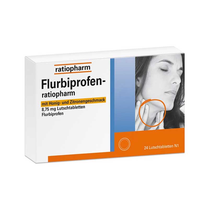 Flurbiprofen-ratiopharm 8,75 mg Lutschtabletten 24 St Lutschtabletten