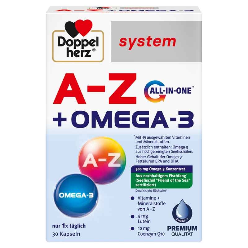 Doppelherz system A-Z + OMEGA-3 ALL IN ONE 30 St Kapseln