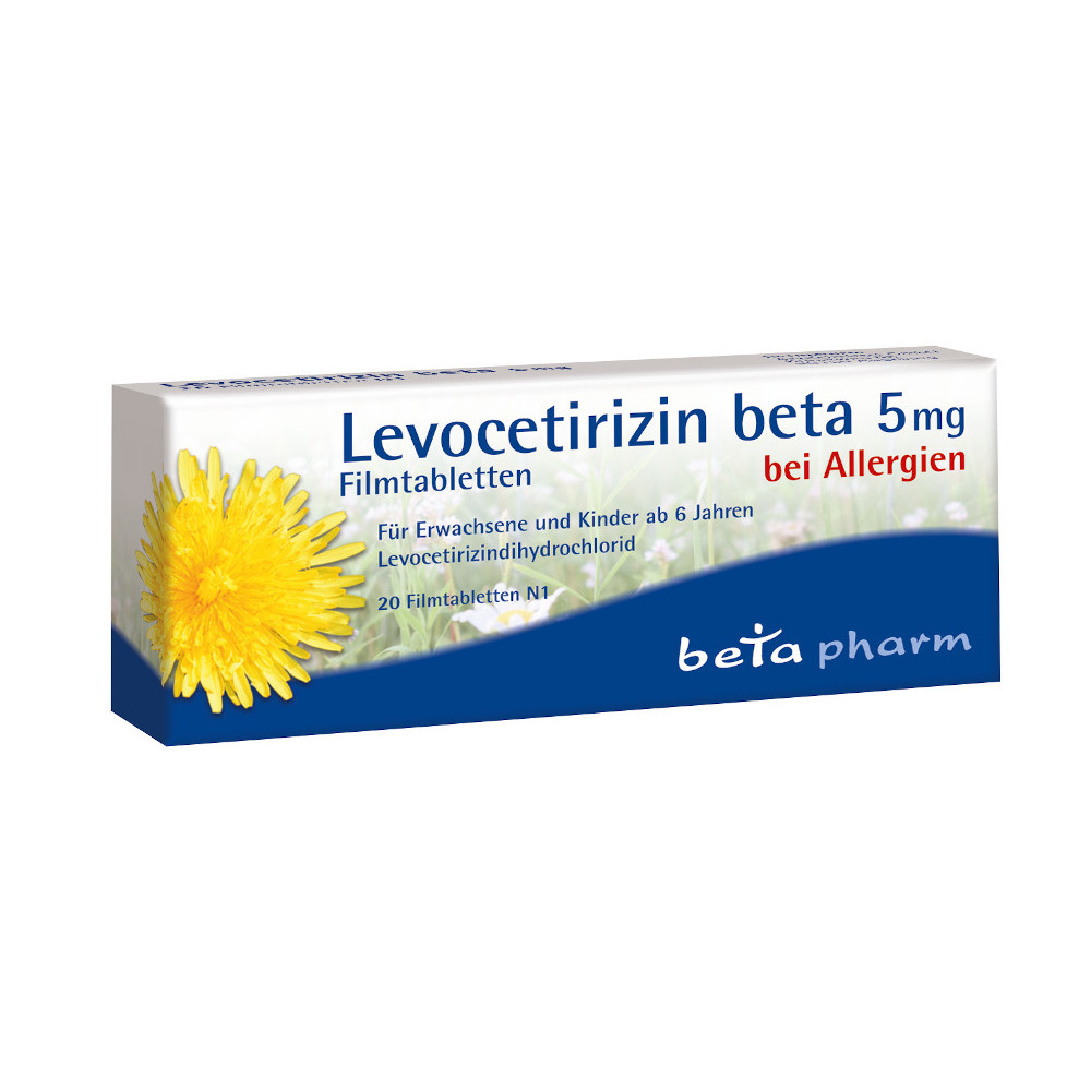 Levocetirizin Beta 5mg 20 St Filmtabletten