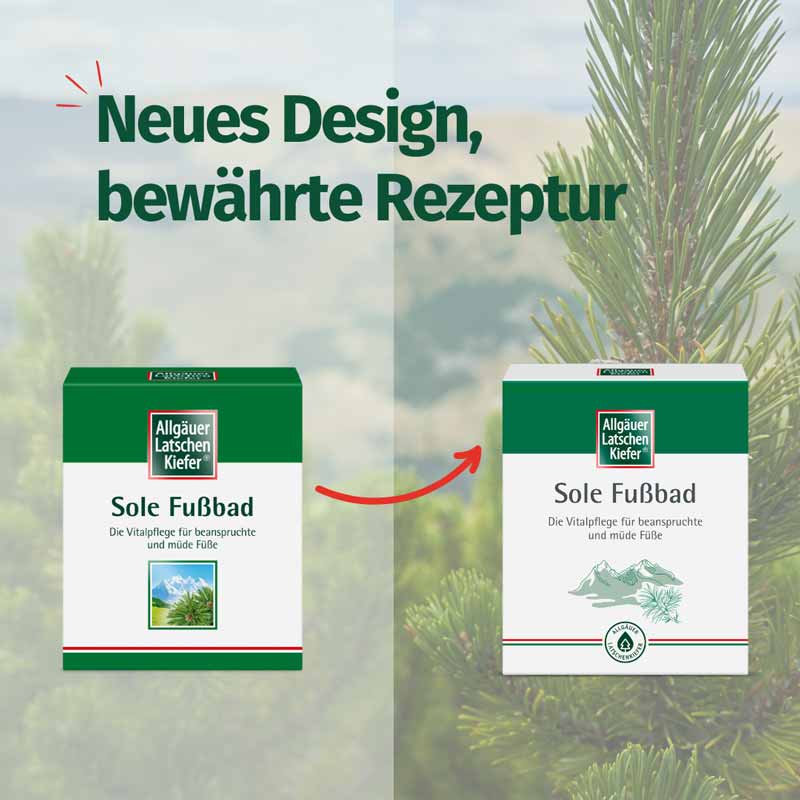 Allgäuer Latschen Kiefer Sole Fußbad 10X10 g Bad