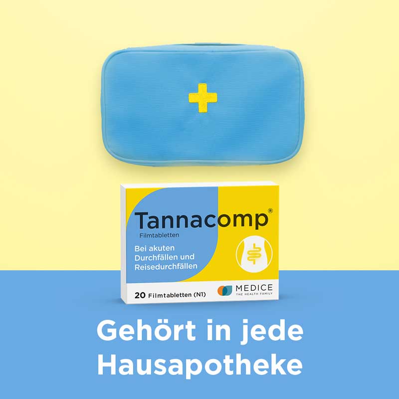 Tannacomp bei akutem Durchfall 20 St Filmtabletten