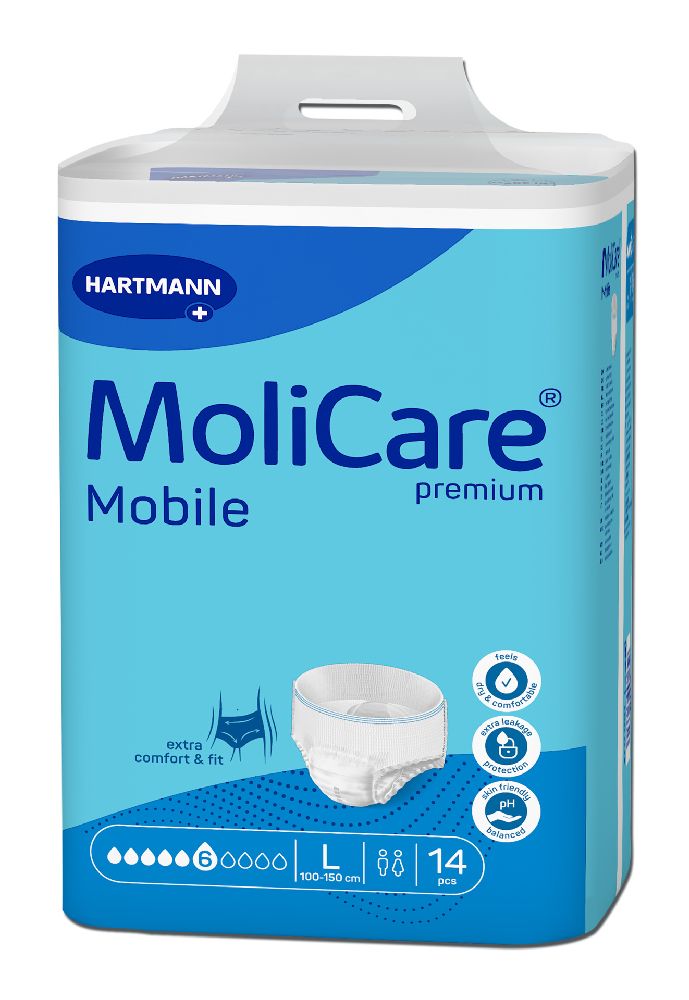 MoliCare Premium Mobile 6 Tropfen Größe L 14 St Beutel
