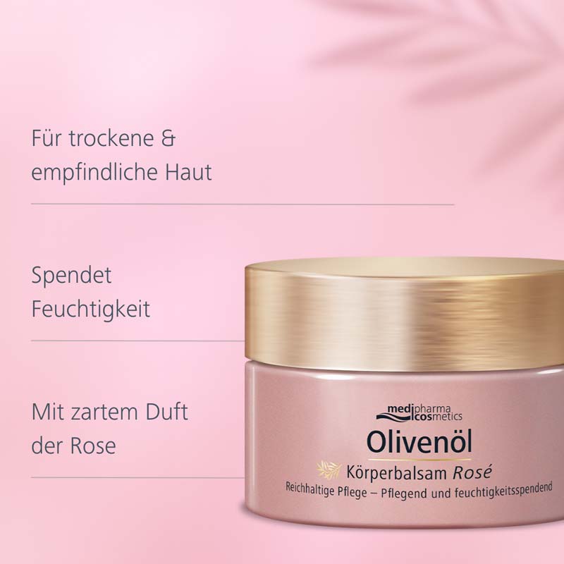 Olivenöl Körper-Balsam Rose  250 ml Balsam