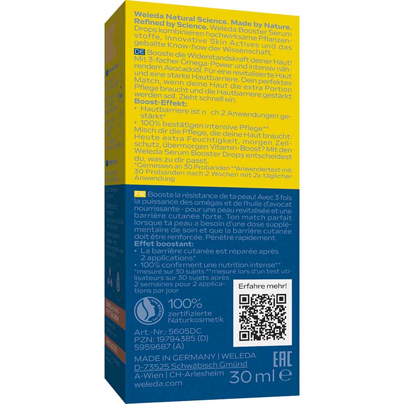 WELEDA BOOST Extra Rich Omega SERUM DROPS 30 ml