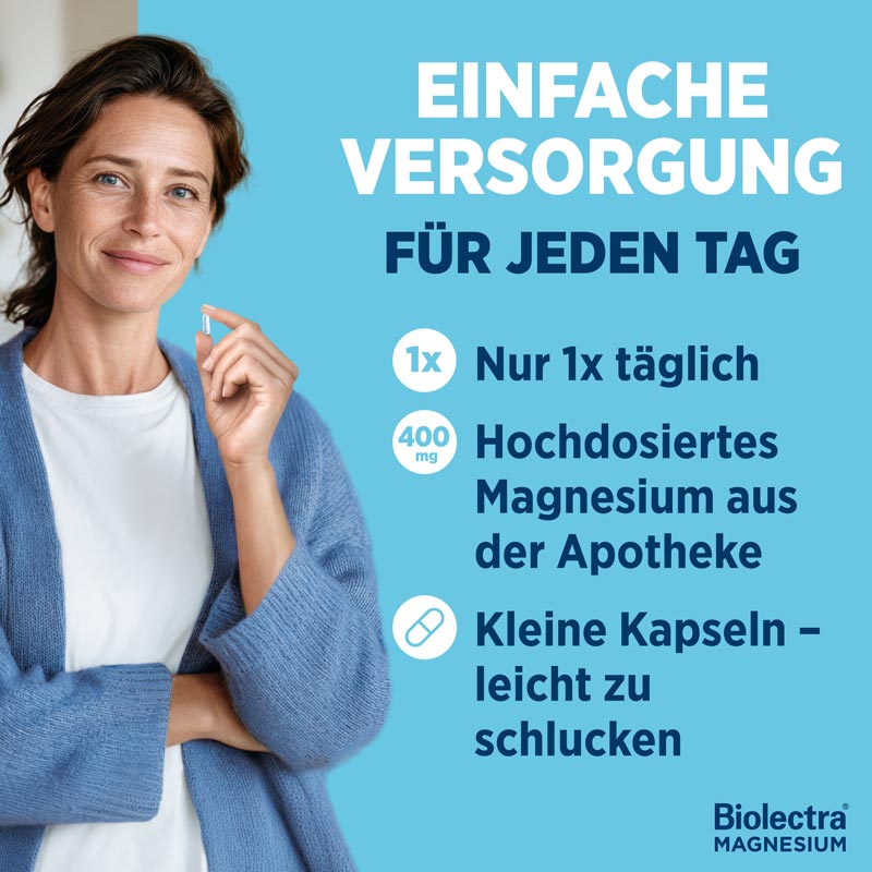 Biolectra MAGNESIUM 400mg ULTRA 20 St Kapseln