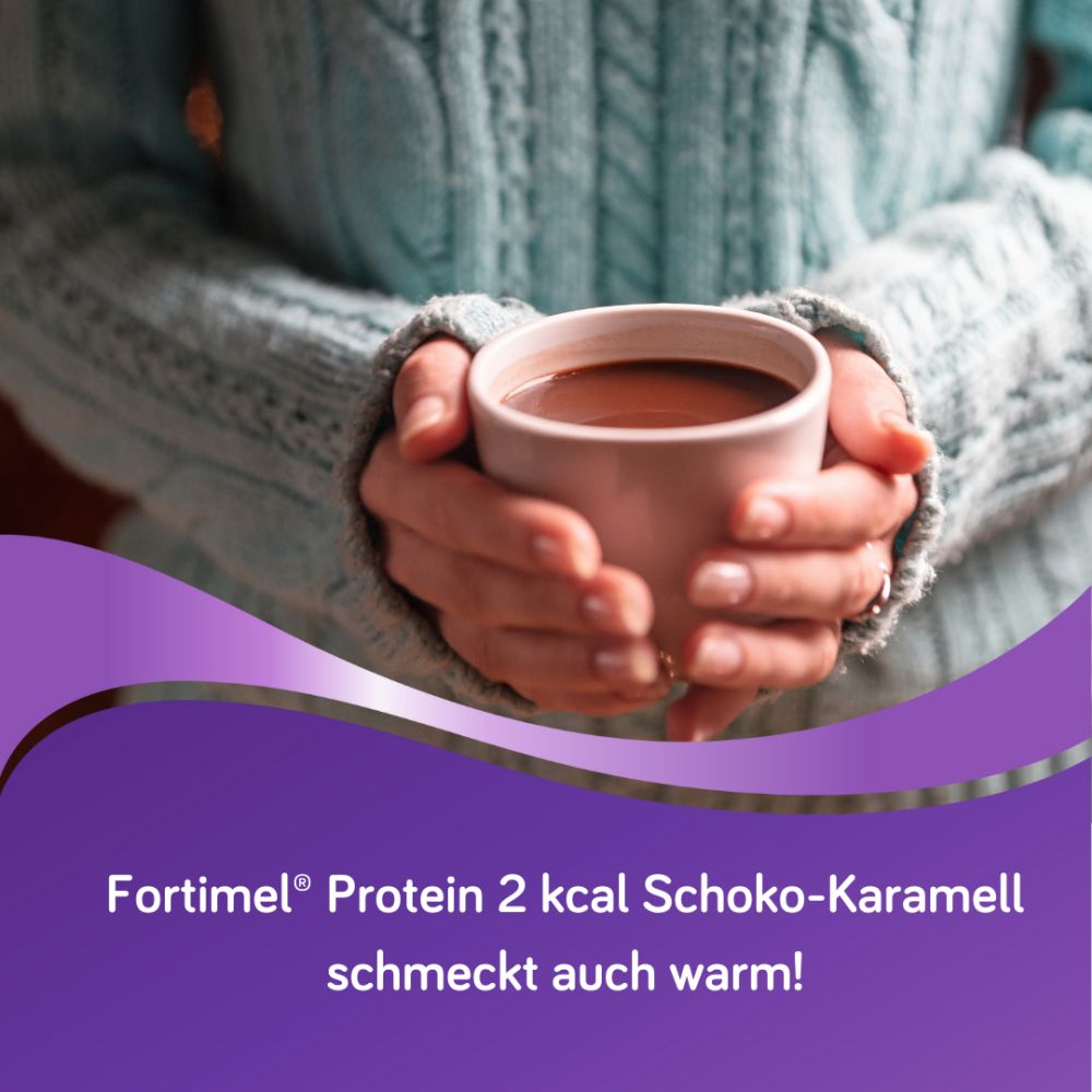 Fortimel Protein 2 kcal Schokolade-Karamell 4X200 ml Flüssigkeit