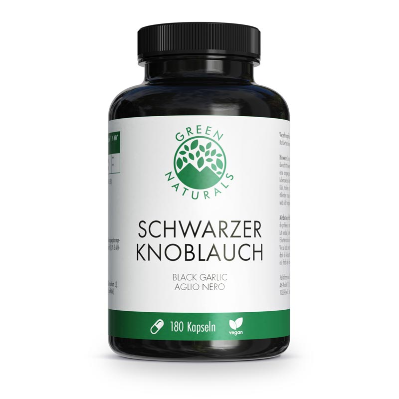 GREEN NATURALS Schwarzer Knoblauch 750 mg 180 St Kapseln