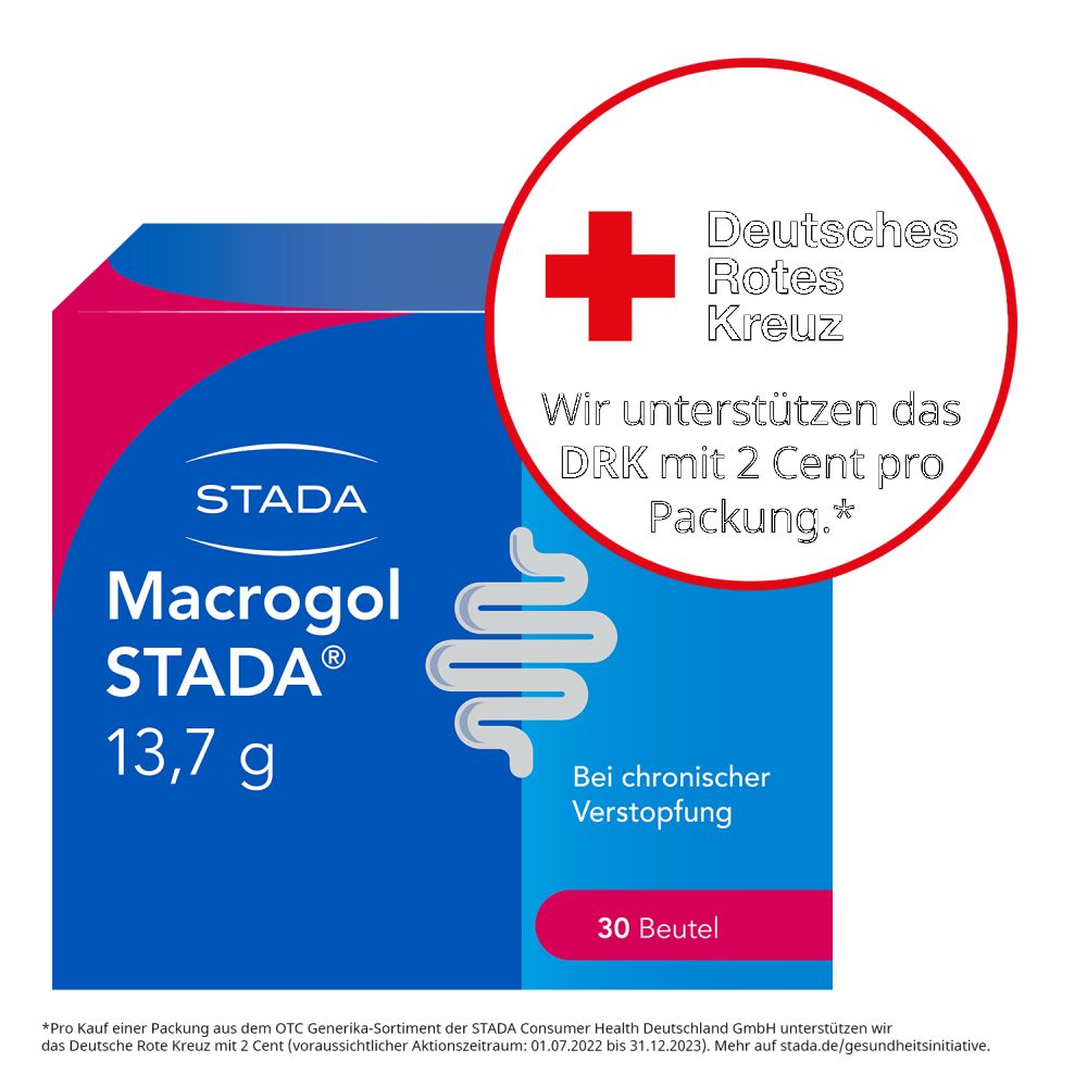 Macrogol STADA 13,7g 30 St Pulver zur Herstellung einer Lösung zum Einnehmen
