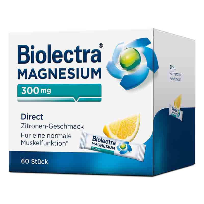 Biolectra MAGNESIUM 300mg Direct Zitrone  60 St Pellets