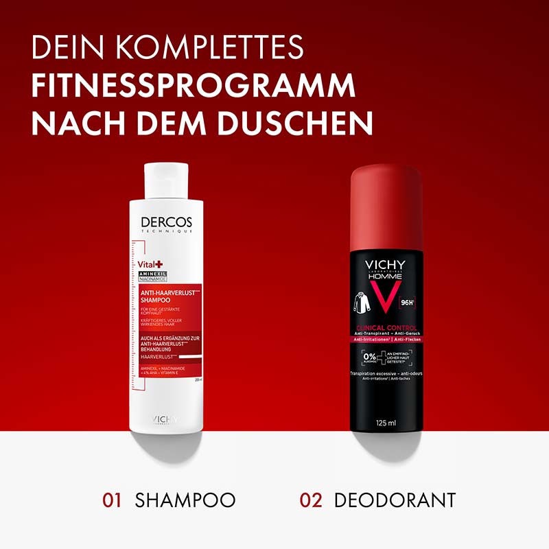 VICHY HOMME CLINICAL CONTROL 96H 2X125 ml Deospray
