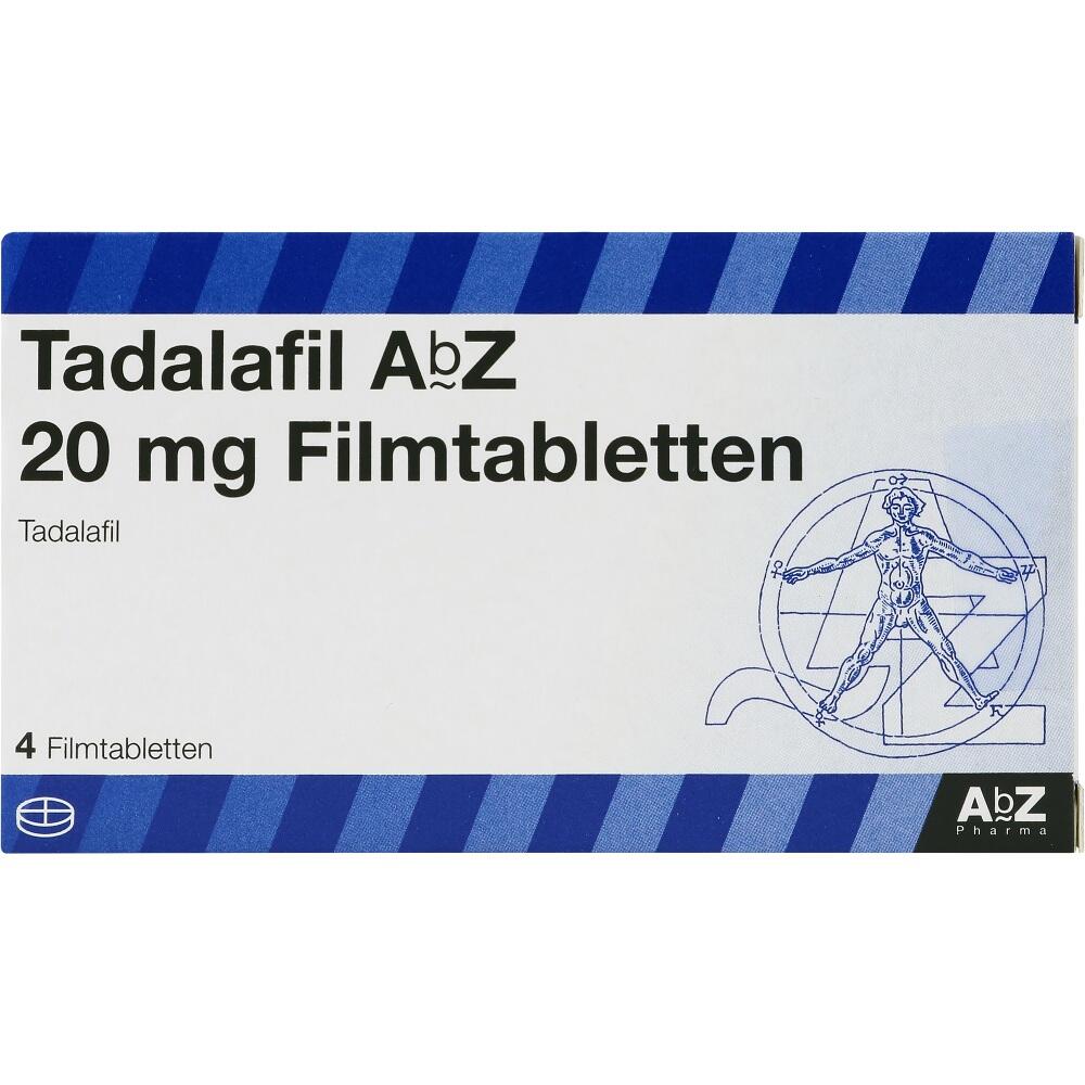 TADALAFIL AbZ 20 mg Filmtabletten 4 St Filmtabletten