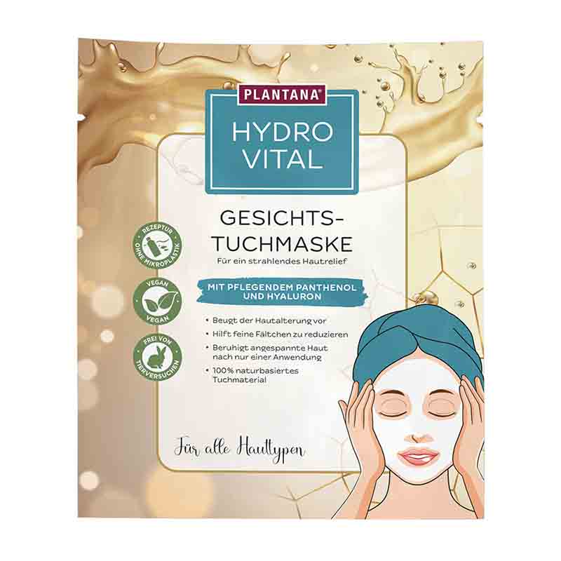 PLANTANA Gesichtstuchmaske Hydro Vital 1 St Gesichtsmaske