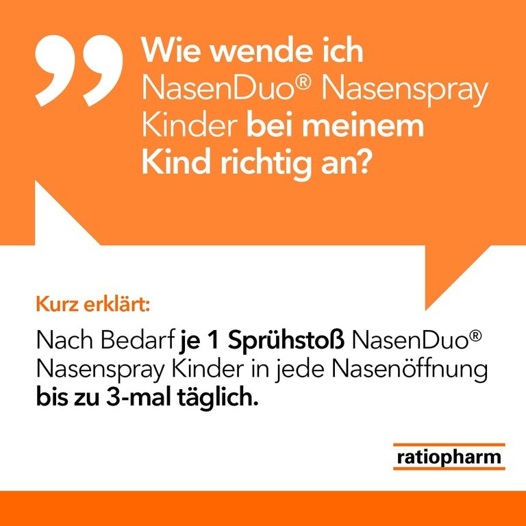 NasenDuo Nasenspray Kinder 10 ml Nasenspray