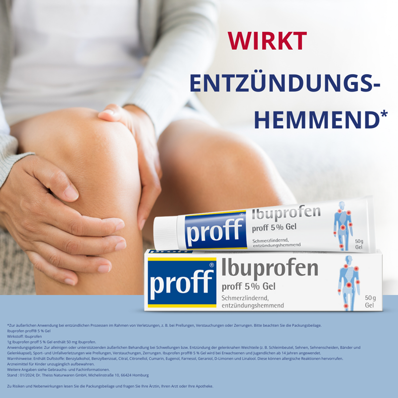 Ibuprofen proff 5% 50 g Gel