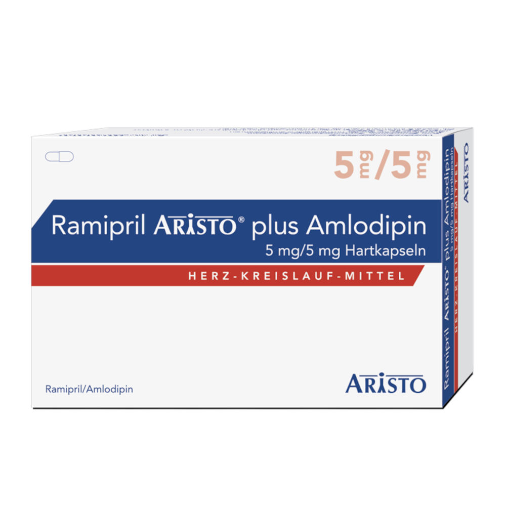 RAMIPRIL Aristo plus Amlodipin 5 mg/5 mg Hartkps 60 St Hartkapseln