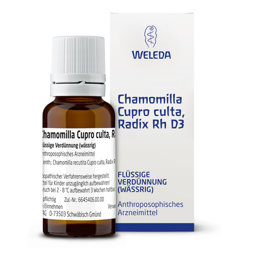 WELEDA Chamomilla Cupro culta, Radix Rh D 3  20 ml Dilution