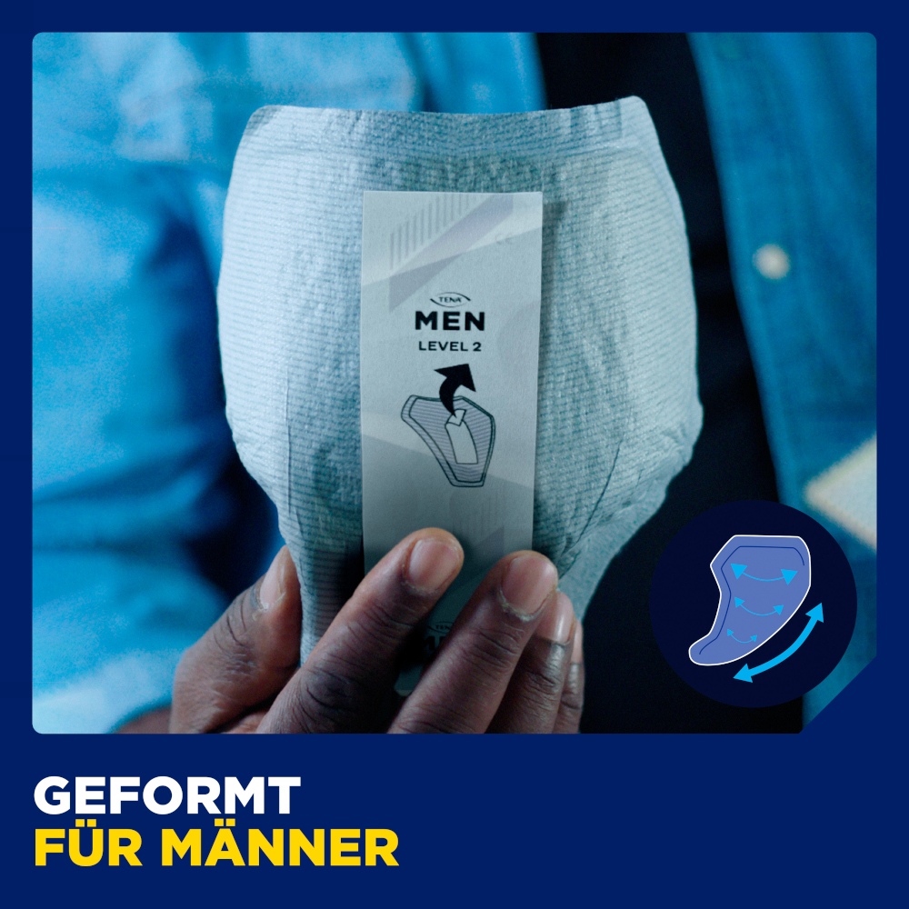 TENA MEN ACTIVE FIT LEVEL 3 Absorbent Protector 6X16 St