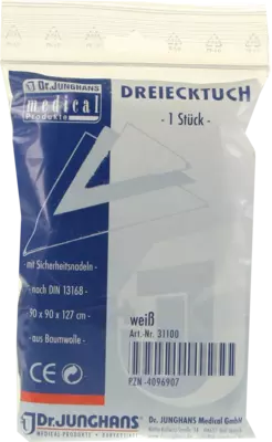 DREIECKTUCH rohweiß 90x90x127 31100 1 St