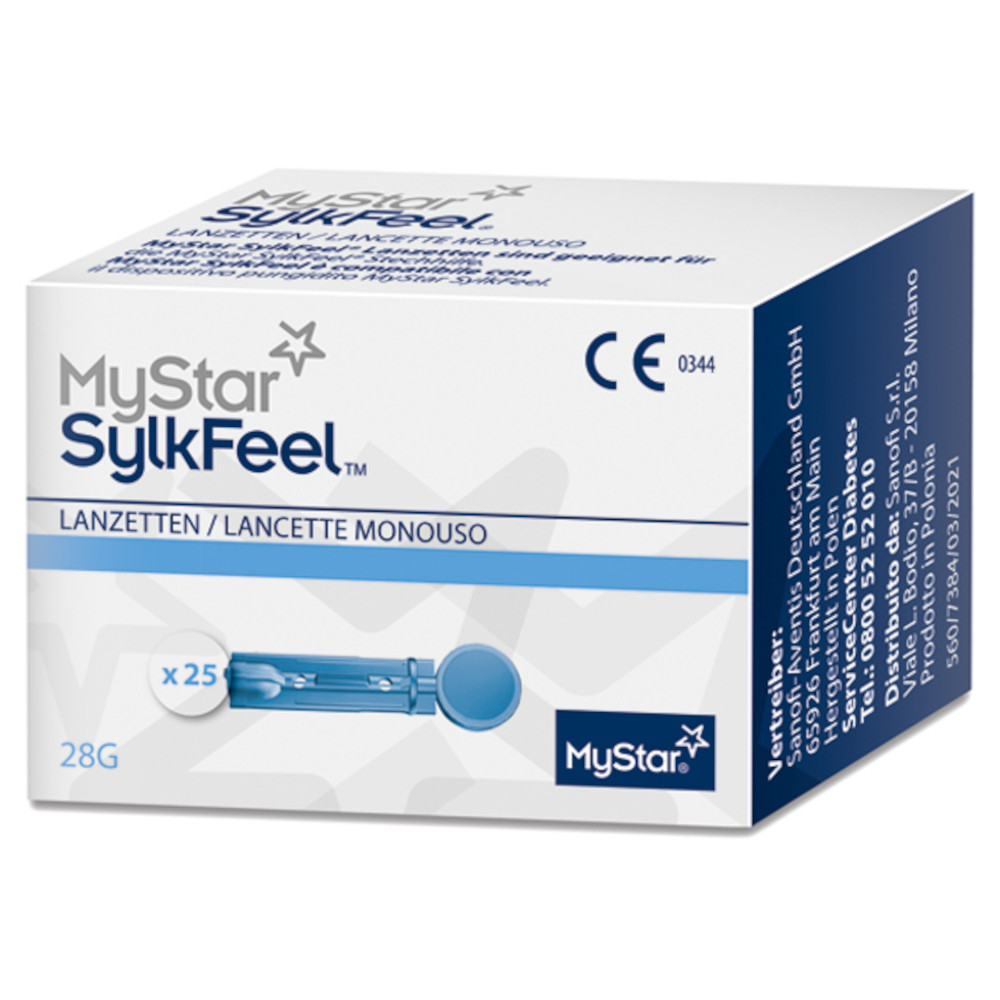 MYSTAR SylkFeel Lanzetten 28 G 25 St Lanzetten