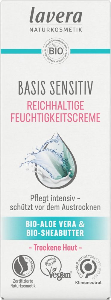Lavera Basis Sensitiv Reichhaltige Feuchtigkeitscreme 50 ml Tagescreme