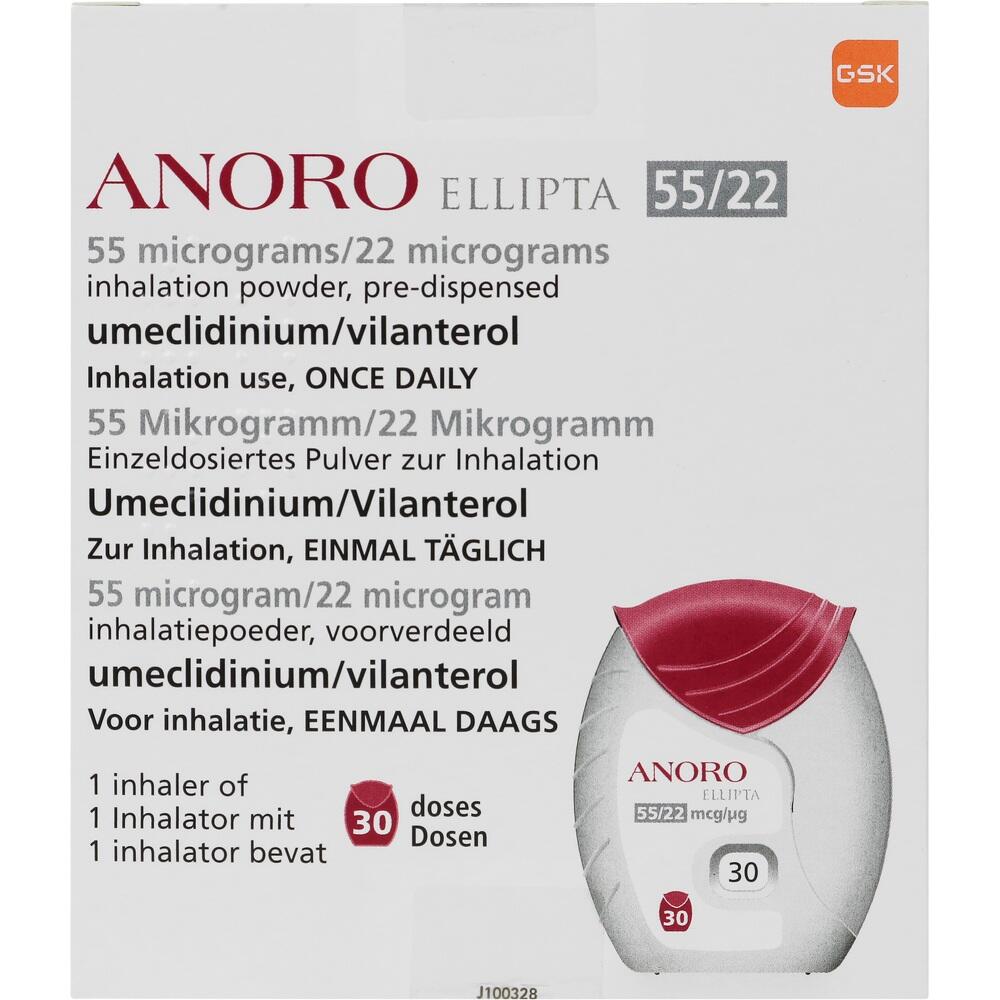 ANORO ELLIPTA 55 µg/ 22 µg 1 St Inhalationspulver
