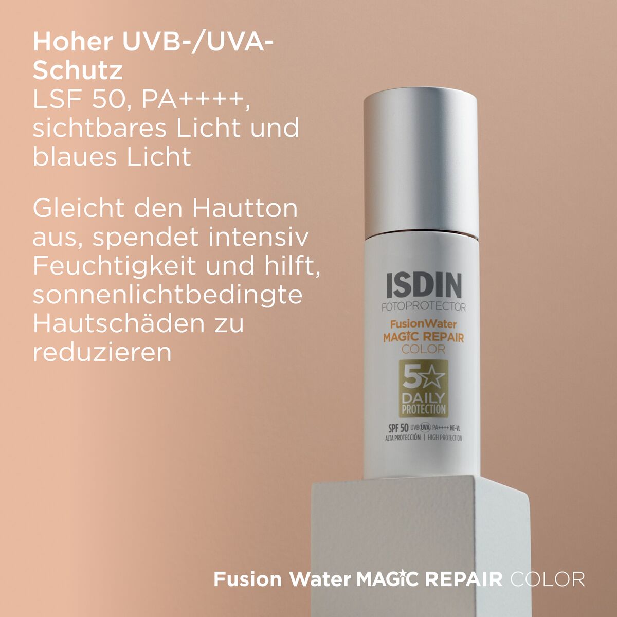 ISDIN Fotoprotector FusionWater MAGIC Repair Color LSF 50 50 ml Creme