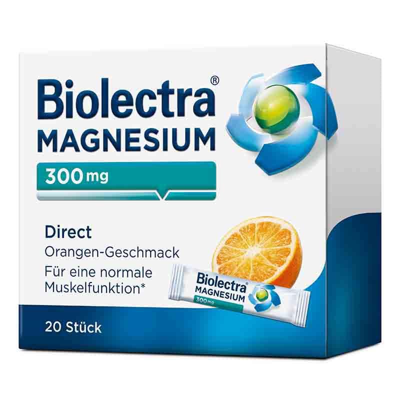 Biolectra MAGNESIUM 300mg Direct Orange  20 St Pellets