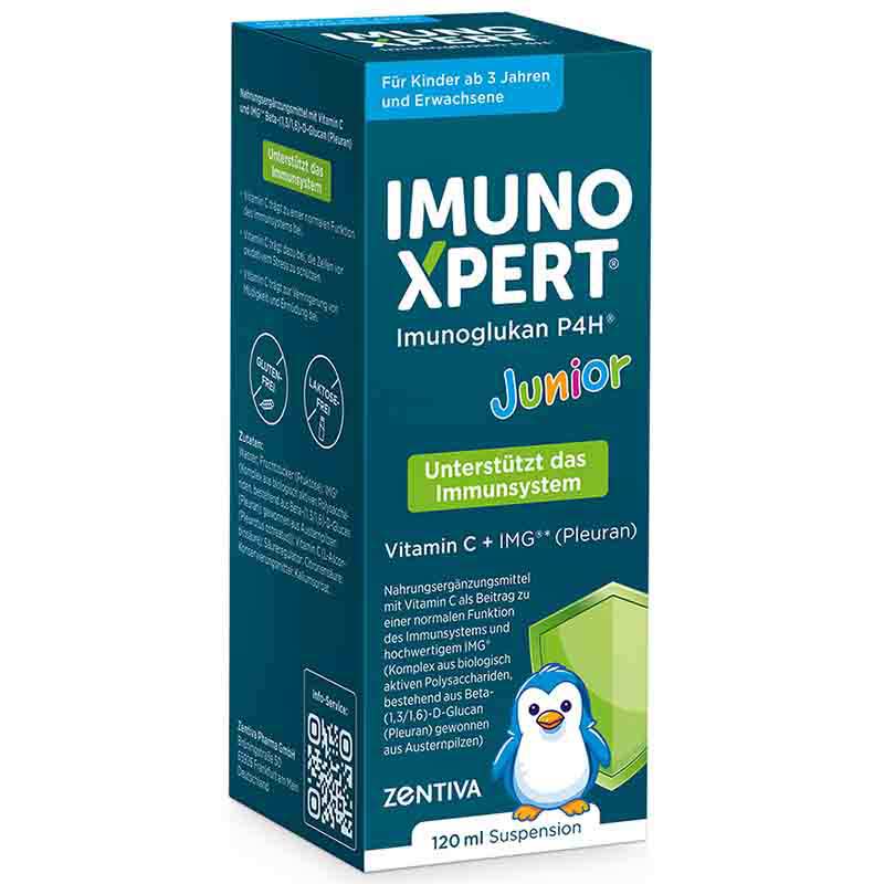 IMUNO XPERT Junior Imunoglukan P4H Vitamin C + IMG 120 ml Suspension