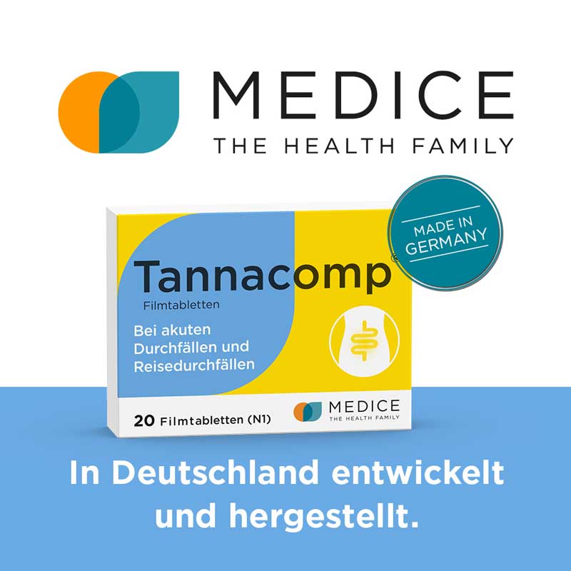 Tannacomp bei akutem Durchfall 20 St Filmtabletten