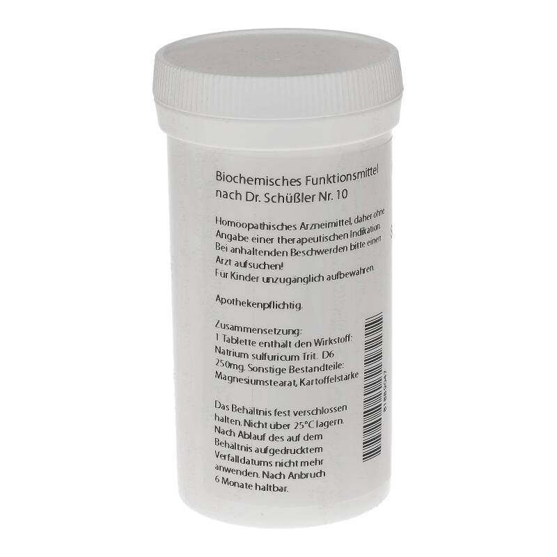 HOMOEOPATHIEFUCHS Schüssler-Salz Nummer 10 Natrium sulfuricum D6 Biochemie 400 St Tabletten