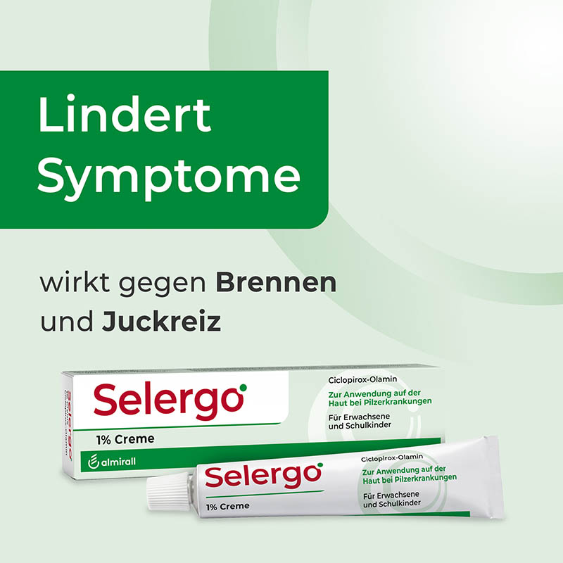 Selergo 1% Creme bei Fuß- und Hautpilz 20 g Creme
