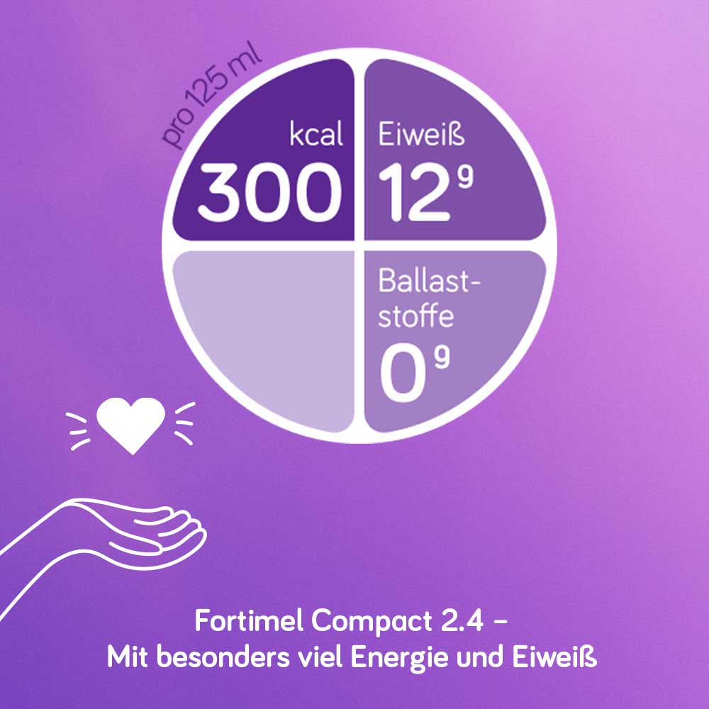 Fortimel Compact 2.4 Trinknahrung Schokolade 8X4X125 ml Flüssigkeit