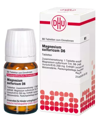 MAGNESIUM SULFURICUM D 6 Tabletten 80 St Tabletten