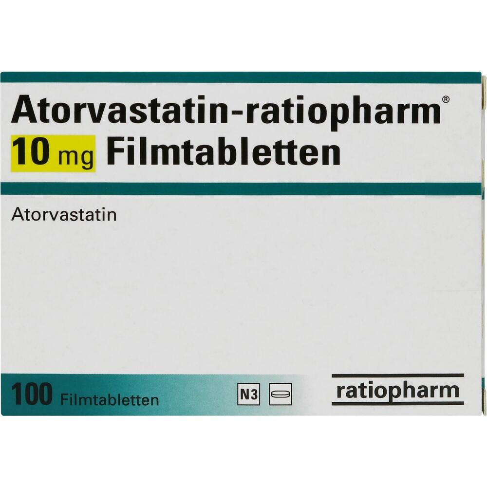 Atorvastatin-ratiopharm 10mg 100 St Filmtabletten