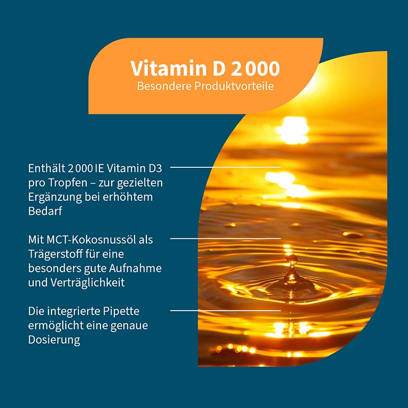 NatuGena Vitamin D 2000 Vitamin D3 525 Tropfen 15 ml Öl