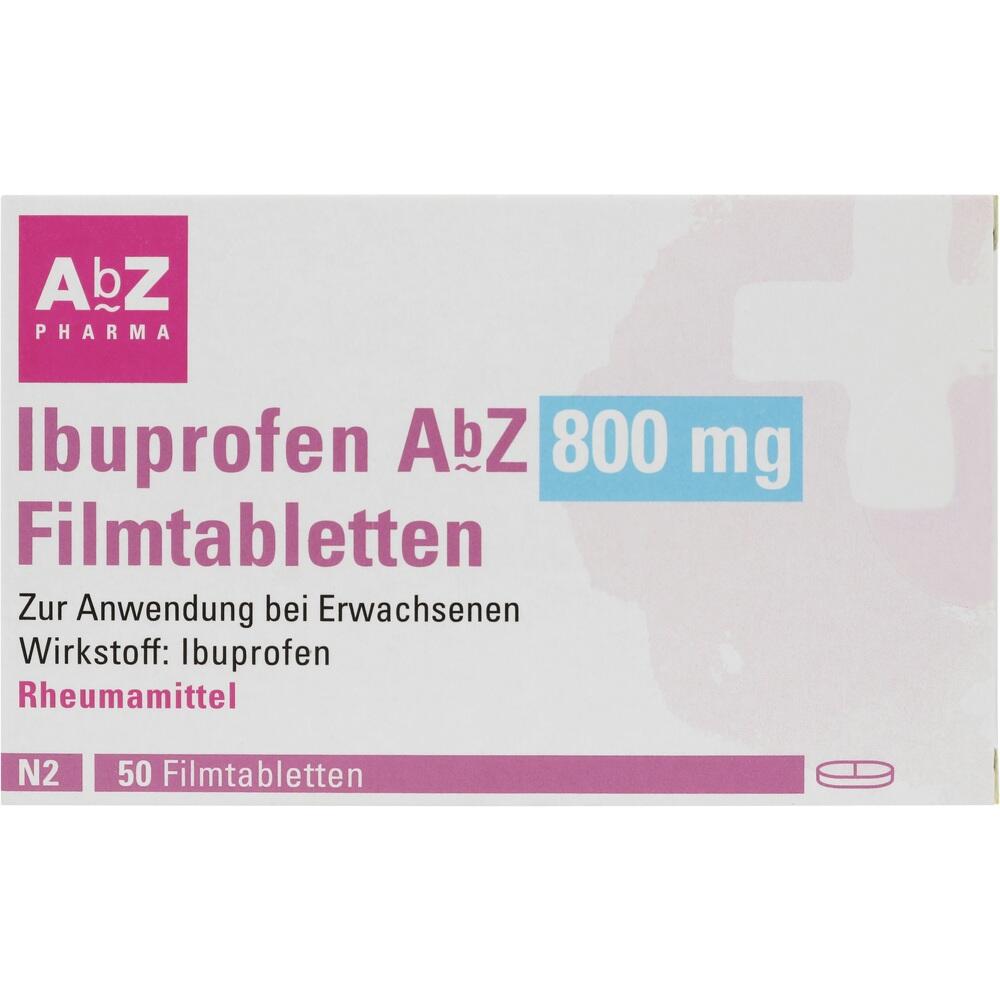 Ibuprofen AbZ 800mg 50 St Filmtabletten