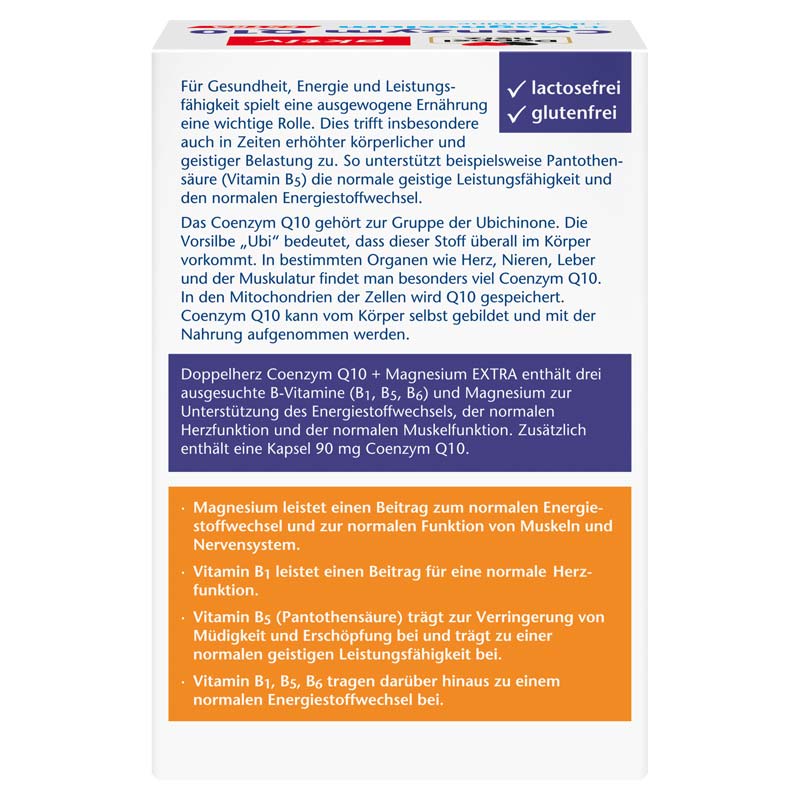 Doppelherz aktiv Coenzym Q10 + Magnesium + B-Vitamine EXTRA 90 St Kapseln