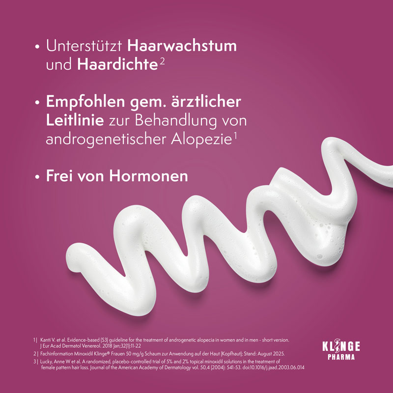 MINOXIDIL KLINGE FRAUEN 50mg/g 95 g Schaum