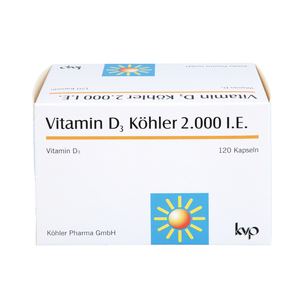 Vitamin D3 Köhler 2000 IE 120 St Kapseln