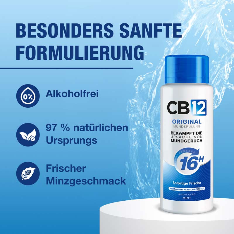 CB12 MUNDSPÜLUNG MINZGESCHMACK, ALKOHOLFREI 500 ml Spüllösung