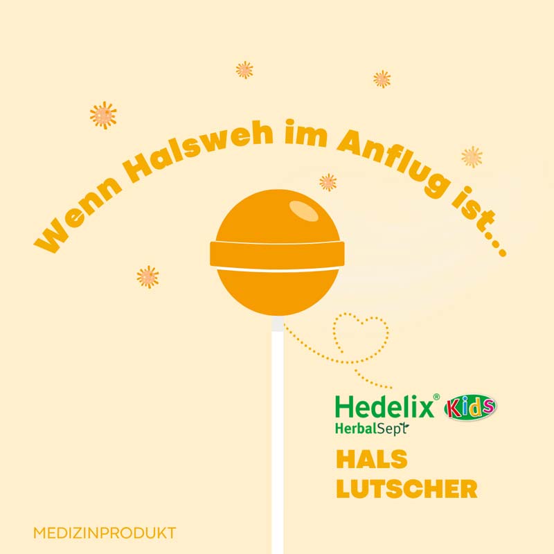 Hedelix HerbalSept Hals Lutscher Kids 6 St Bonbons