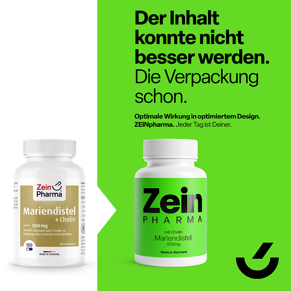 Zein Pharma Mariendistel + Cholin 500 mg 100 St Kapseln