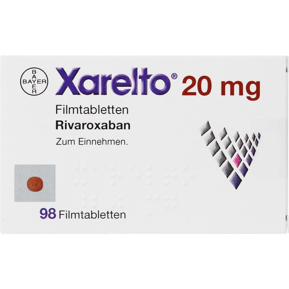 Xarelto 20mg 98 St Filmtabletten