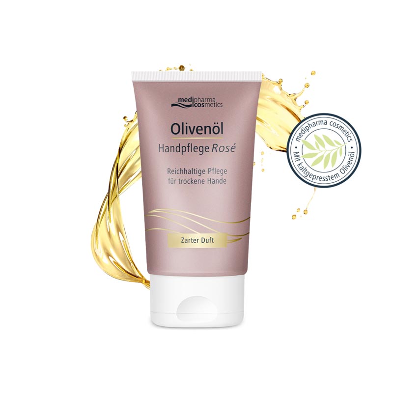 Olivenöl Handpflege Rosé mit zartem Duft 50 ml Creme