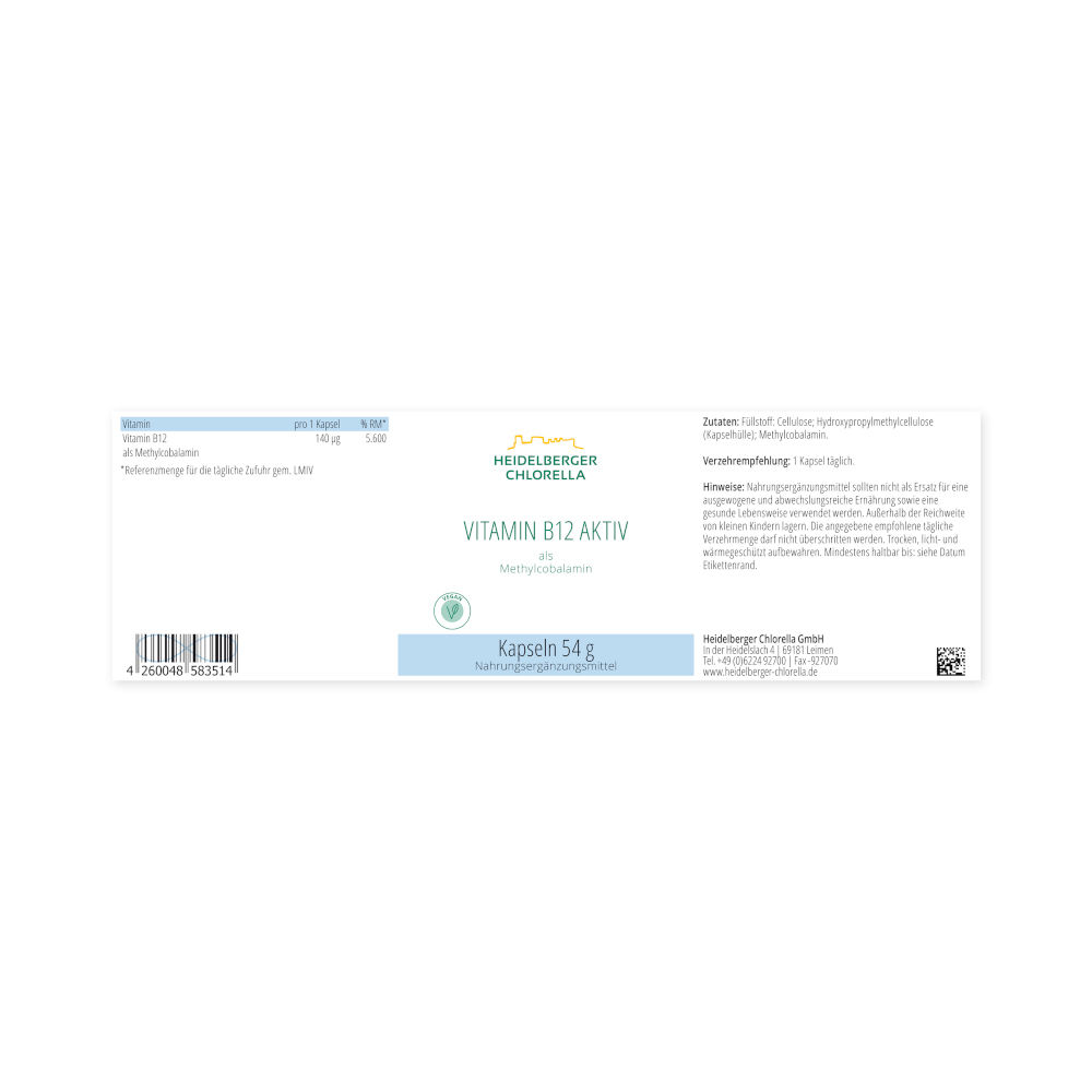 Vitamin B12 Aktiv Methylcobalamin Kapsel 120 St 120 St Kapseln